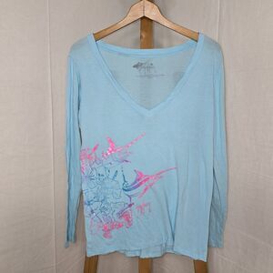 Guy Harvey Long Sleeve Shirt Size Medium